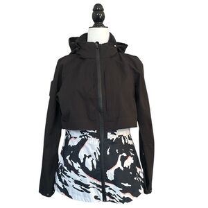 Sweaty Betty Pro‎ Light Ski Jacket Waterproof Black Peaks Recco Tech Women's XS